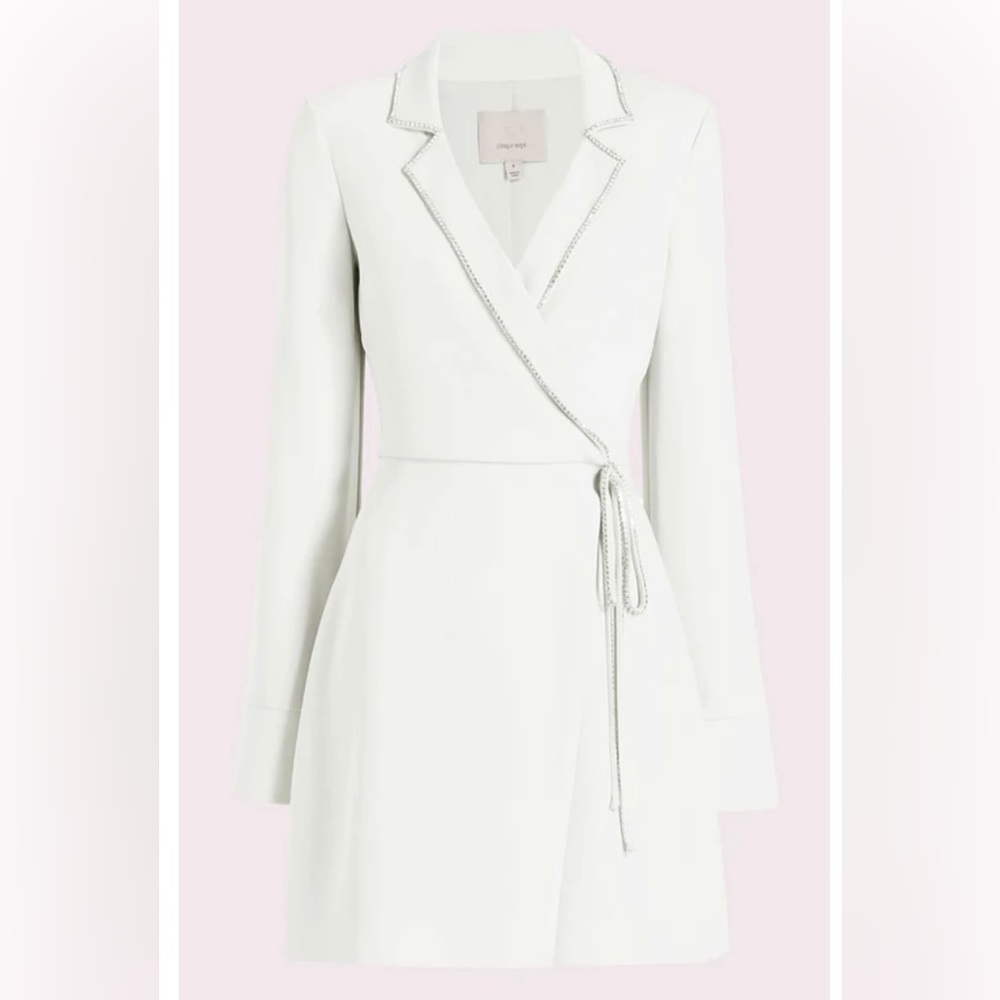 Cinq à Sept Revolve Barette Crystal-Trim Blazer Dress Size 2 NWT - Picture 6 of 11
